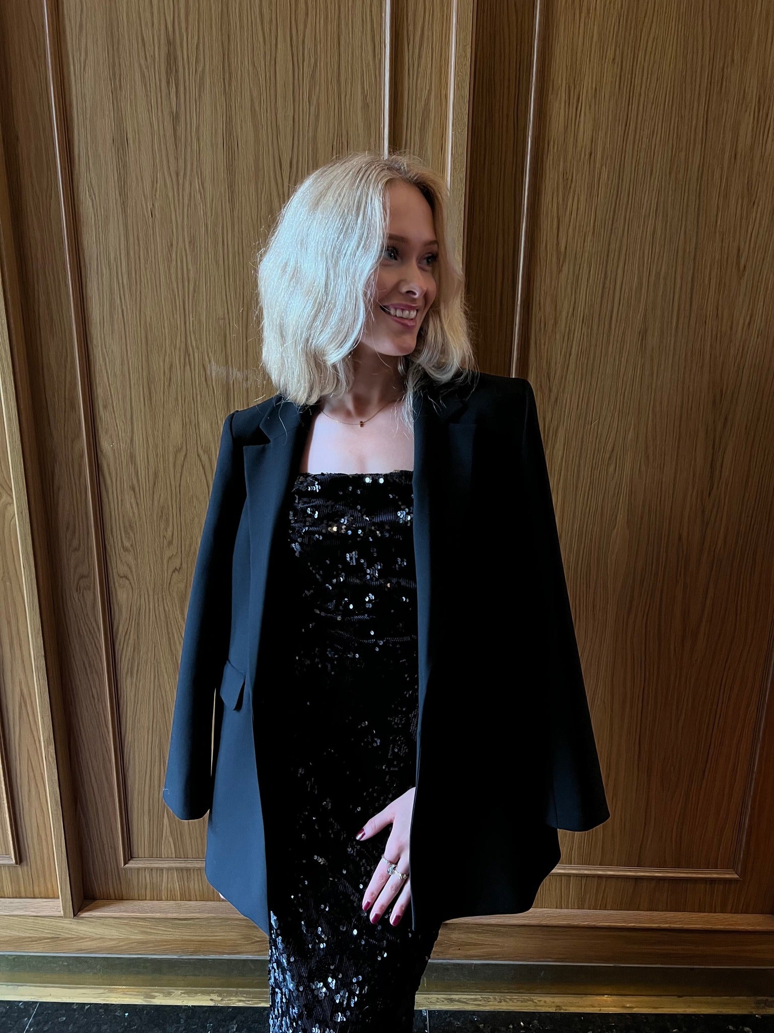 OBJEMINE Long Dress - Black